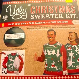 NWT Christmas Ugly Sweater Kit